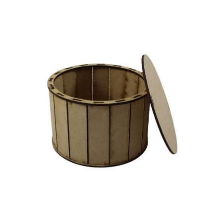 CILINDRO MDF CON TAPA 20CM