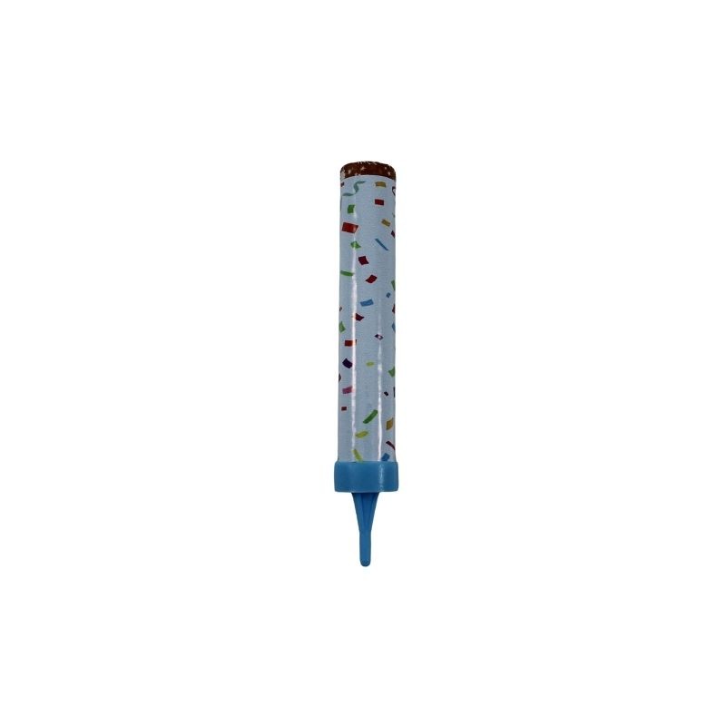 VELA CHISPERO 10CM DISEÑO AZUL