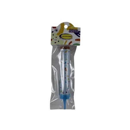 VELA CHISPERO 10CM DISEÑO AZUL