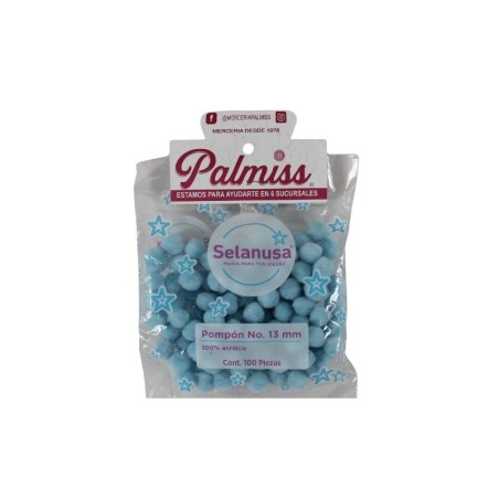 POM POM 13MM AZUL CIELO