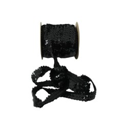 ELÁSTICO LENTEJUELA 3CM NEGRO