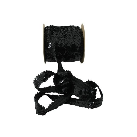 ELÁSTICO LENTEJUELA 3CM NEGRO