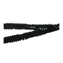 ELÁSTICO LENTEJUELA 3CM NEGRO