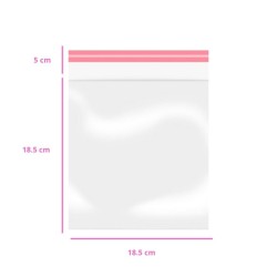 SOBRE TRANSPARENTE 18.5X18.5+5CM