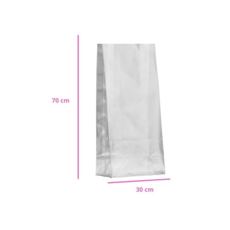 BOLSA CELOFÁN 30X70CM CON FUELLE