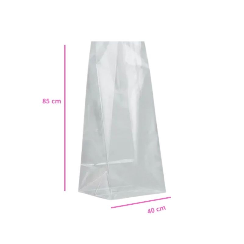 BOLSA CELOFÁN  40X85CM CON FUELLE