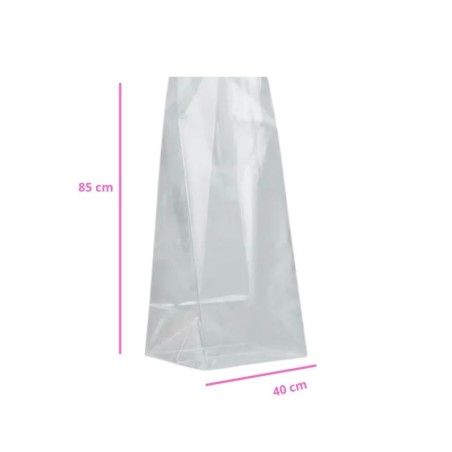 BOLSA CELOFÁN  40X85CM CON FUELLE