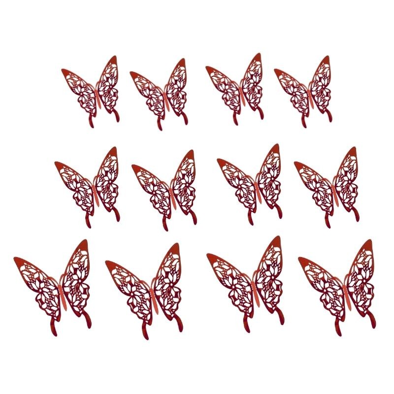 MARIPOSA DE ACETATO ROJA
