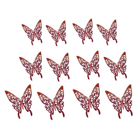 MARIPOSA DE ACETATO ROJA