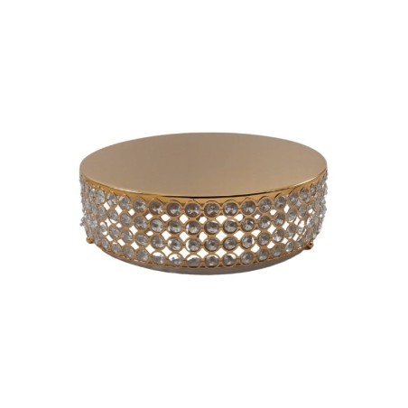 BASE CRISTAL REDONDA 14 DORADA