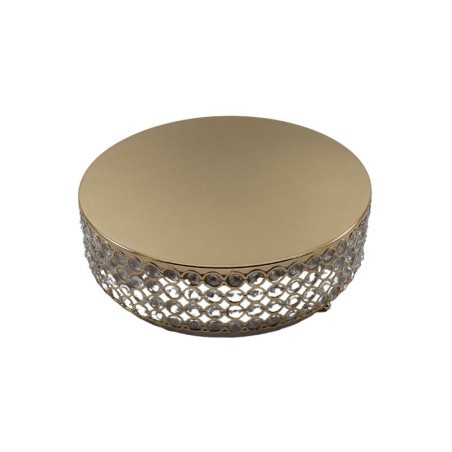 BASE CRISTAL REDONDA 14 DORADA
