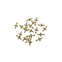DIJE CRUZ 2.4X1.5CM DORADO