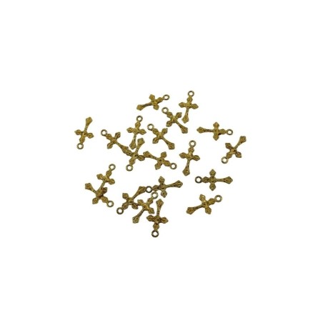 DIJE CRUZ 2.4X1.5CM DORADO