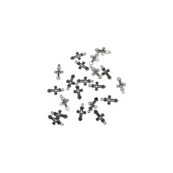 DIJE CRUZ 15X25.5MM PLATA