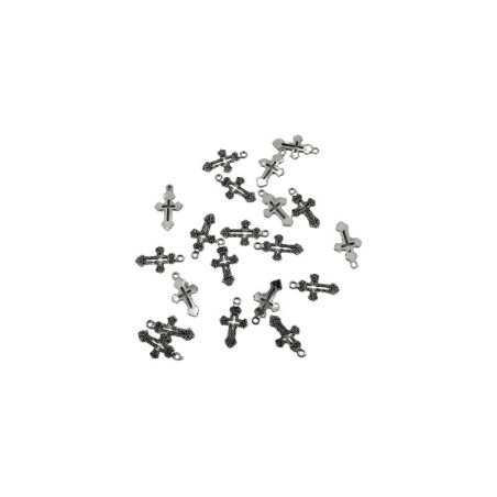 DIJE CRUZ 15X25.5MM PLATA