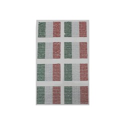 STICKER PIEDRAS BANDERA MEXICANA