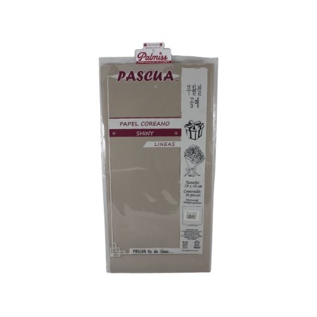 PAPEL COREANO BEIGE CON LINEAS
