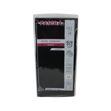 PAPEL COREANO SHAINY NEGRO