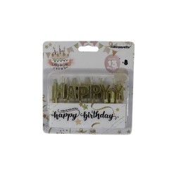 VELAS HAPPY BIRTHDAY DORADA