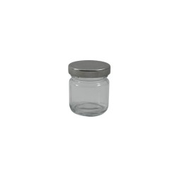 FRASCO CILINDRO TAPA PLATA
