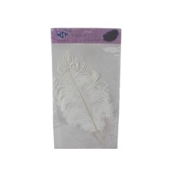 PLUMA DE AVESTRUZ BLANCA