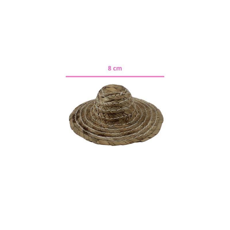 SOMBRERO PAJA 8CM
