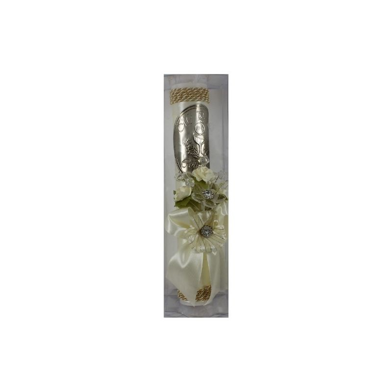 VELA P/1A COMUN. REPUJADO FINA GDE BEIGE